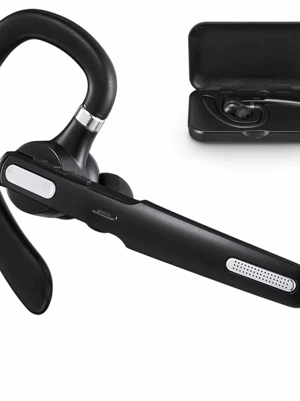 Wireless Bluetooth Earhook Headset in Black